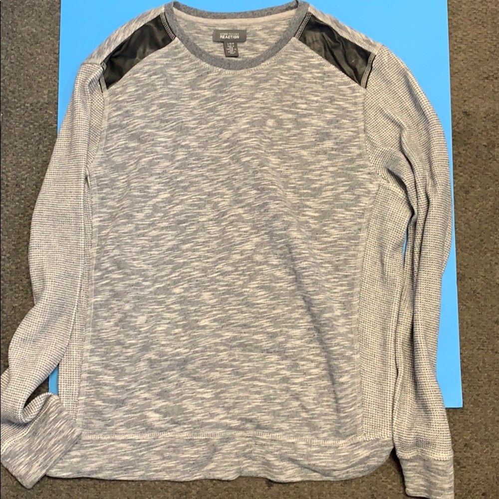 Kenneth Cole Sweater Gray Large